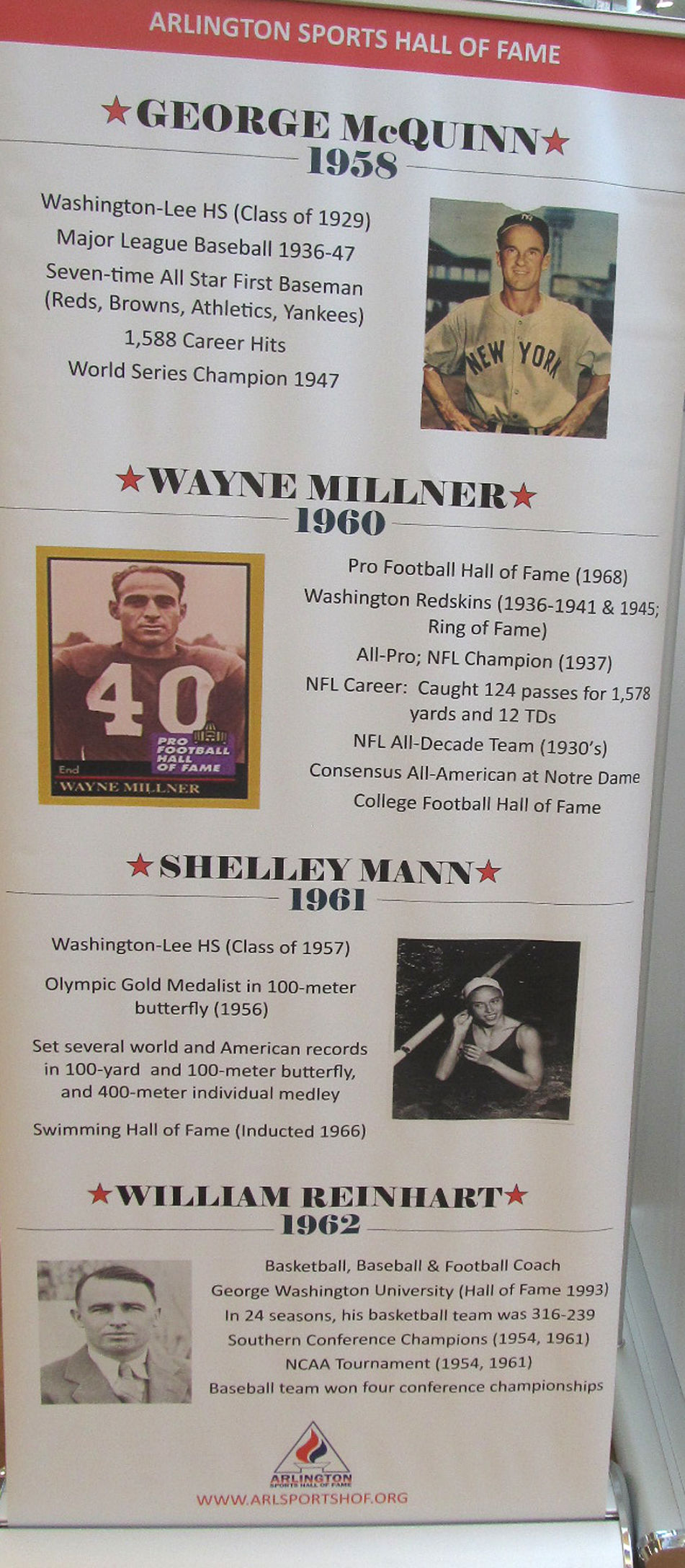 Arlington Sports Hall of Fame 5